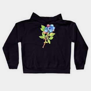 Wild Maine Blueberries Kids Hoodie